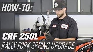 How To Upgrade the Fork Spring on a Honda CRF250L Rally Resimi