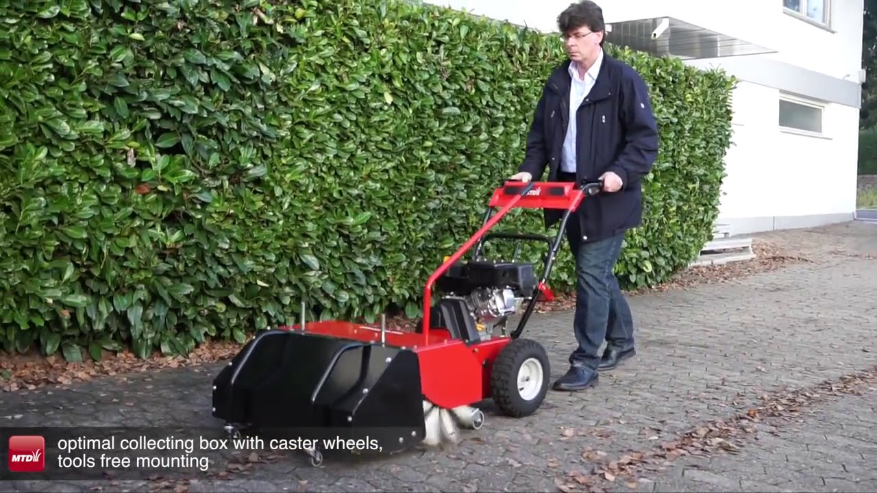 Подметальная машина MTD OPTIMA Power Sweeper PS700 YouTube