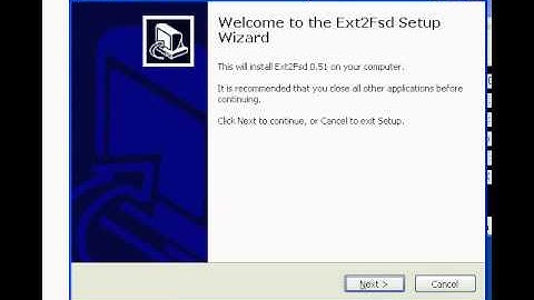 Ext2fsd Installation Screenshots