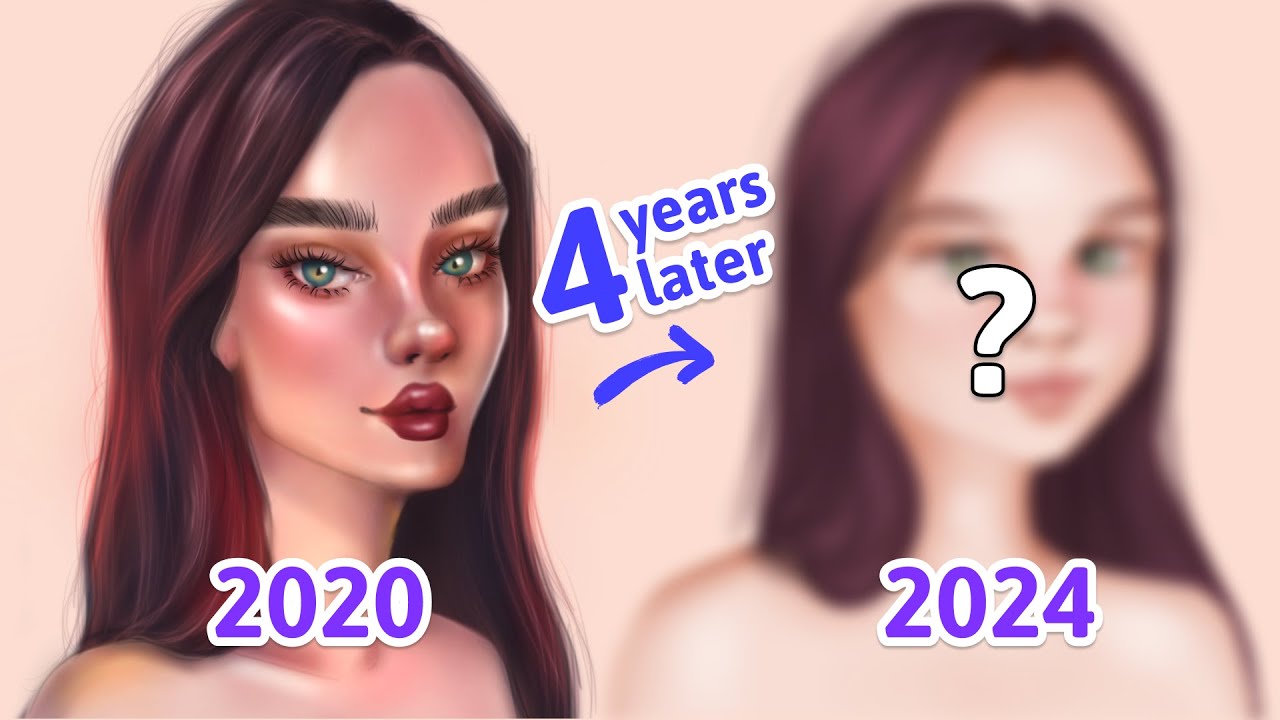 Redrawing my old trashy drawing | Digital Art ️ - YouTube
