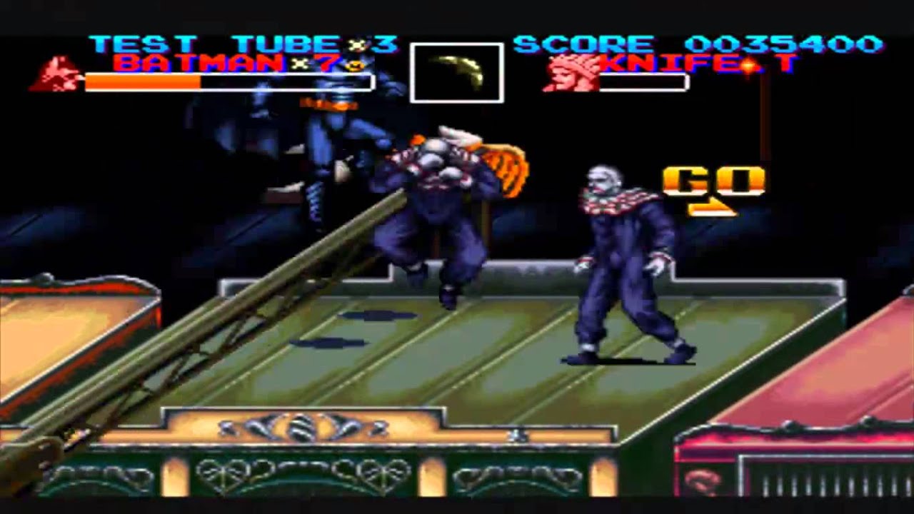 Batman Returns SNES 720p HD Mania Mode #06: Circus Train