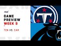 Tennessee Titans vs. Carolina Panthers Week 9 NFL Game ...