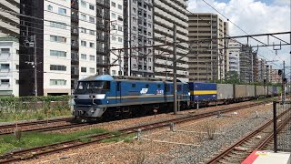 EF210-301号機牽引 1055レ 北方貨物線 (2023.6.16)