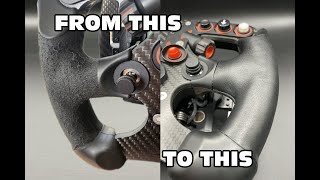 Replace worn Fanatec Formula Grips with Real Leather- simracemods.com