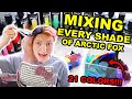 MIXING EVERY SHADE OF ARCTIC FOX HAIR DYE AND DYING MY HAIR WITH IT!!! 21 SHADES!!!