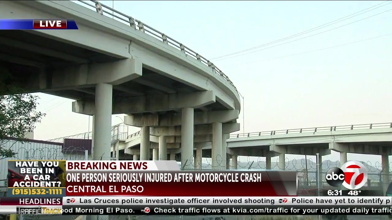 Person left with serious injuries after central El Paso motorcycle ...