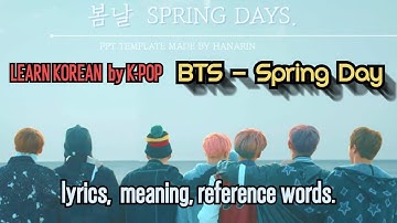 [LEARN KOREAN  by K-POP] BTS (방탄소년단) 