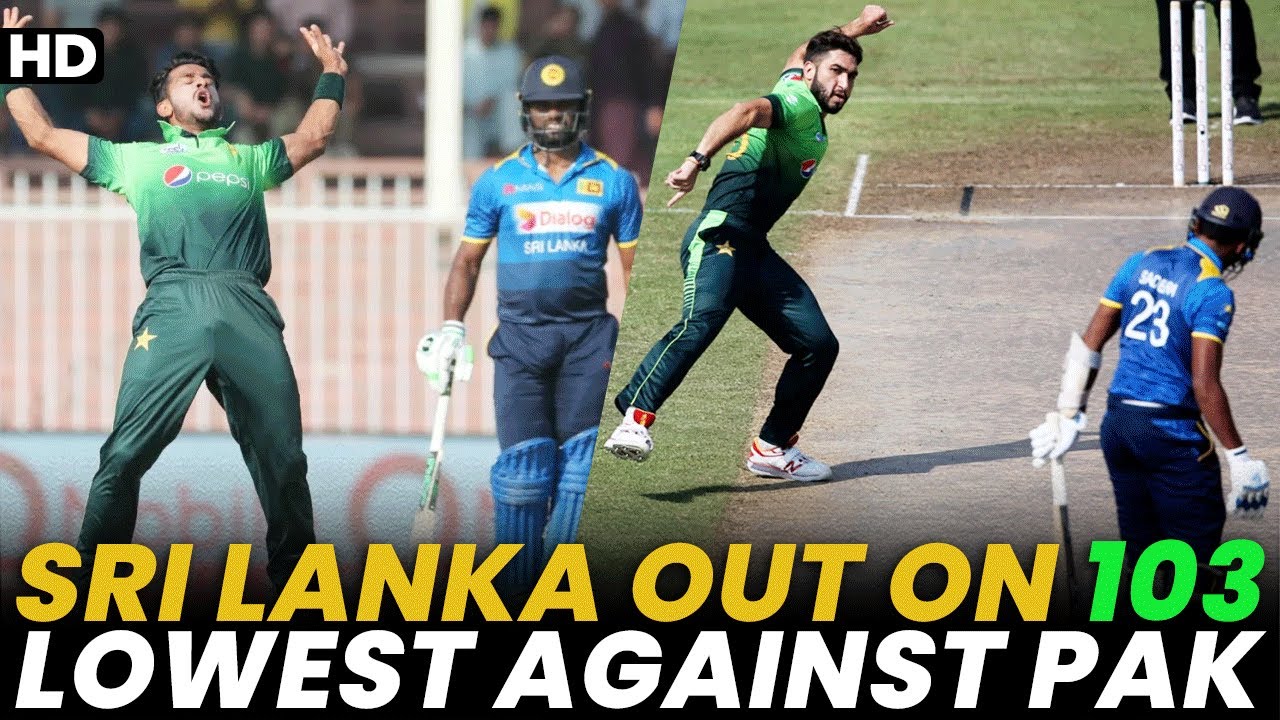 Sri Lanka All Out on 103 Runs Lowest Against Pakistan Pakistan vs Sri Lanka ODI PCB MA2A