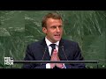 Watch: French President Emmanuel Macron addresses the UN General Assembly