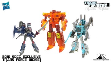 2016 SDCC Exclusive Transformers Titans Return TITAN FORCE BOXSET