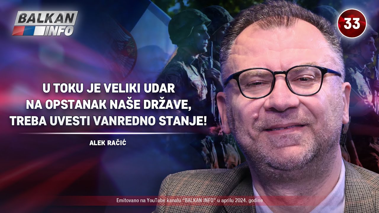 INTERVJU: Alek Račić - U toku je udar na opstanak države, treba uvesti ...
