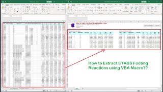 How to Extract ETABS Footing Reactions using VBA Macro - Part 1 | Pobreng Engineer