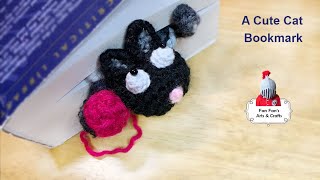 Crochet Showcase: Ding Ding's Crocheted Cat Bookmark (丁丁的 猫书签)