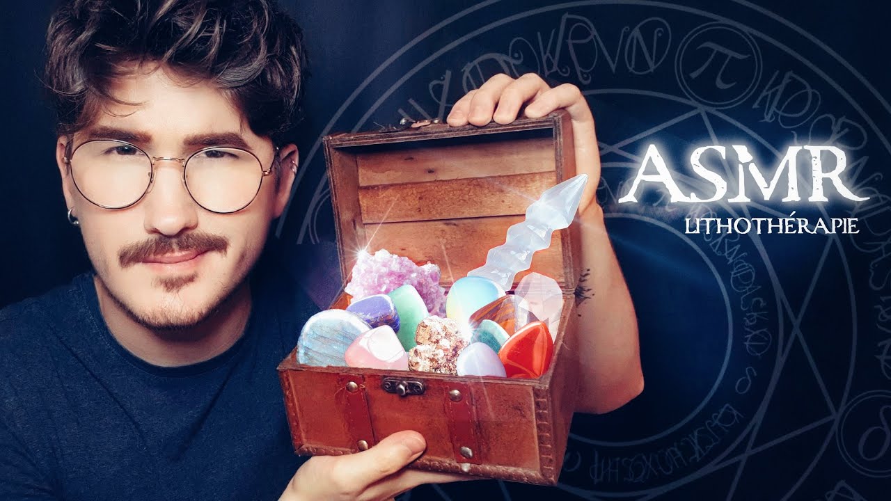 🌙 ASMR FRANÇAIS - LITHOTHERAPIE (Collection de Pierres Naturelles) _ Chuchotements + Sons intenses 🔮