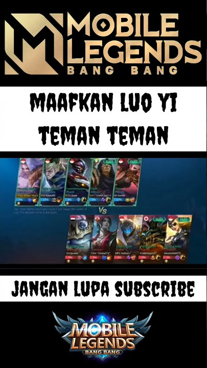 Maafkan luo yi kawan || WTF Funny Moments Mobile Legends | Story WA Mobile Legends Terbaru #SHORTS