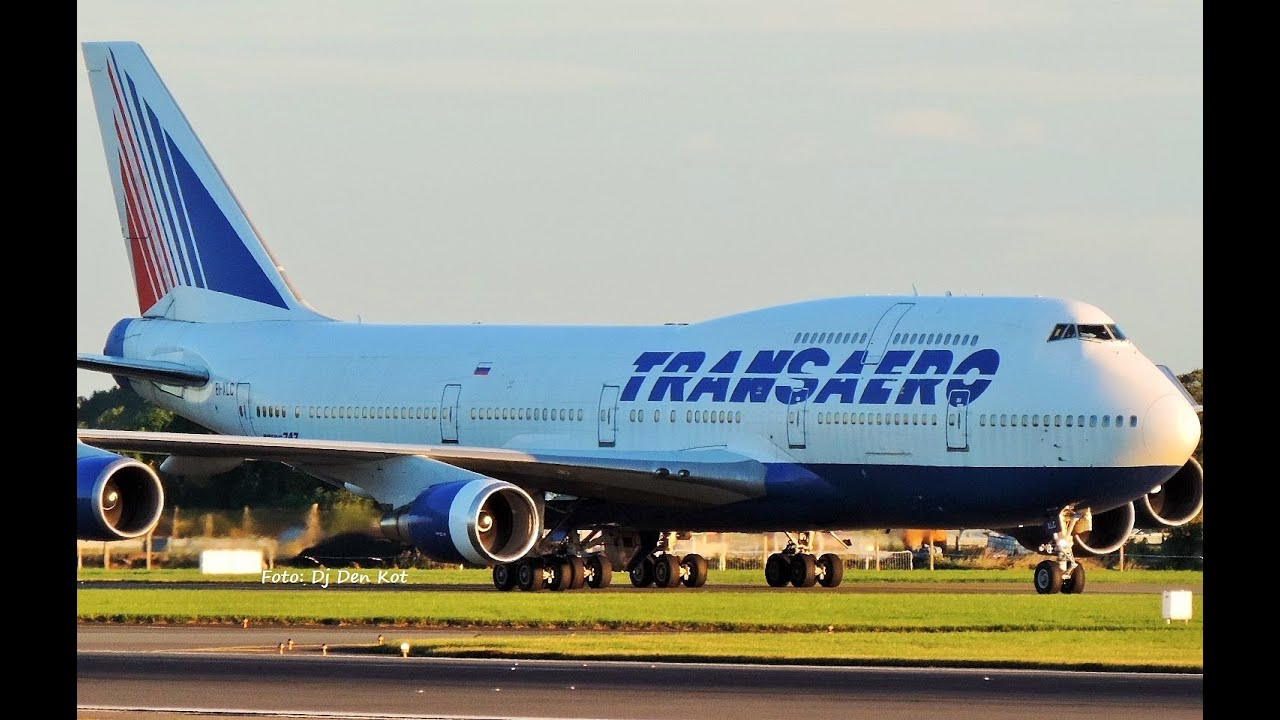 Transaero B747 Landing at Dublin Airport