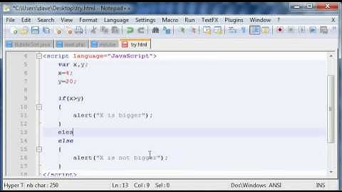 JavaScript Tutorial #11 if-else structure