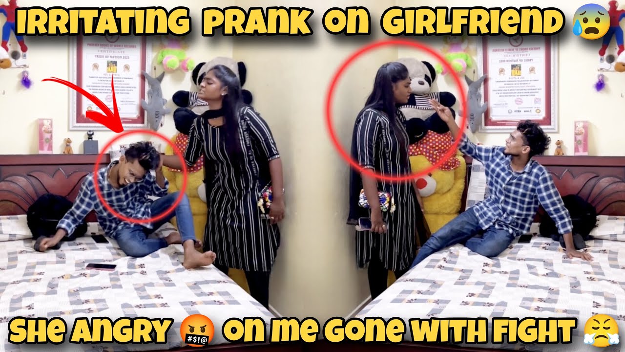 Irritating prank on Girlfriend 😰 | she angry on me 🤬 | Gone with fight 😤 | Tamil couple prank 🤣