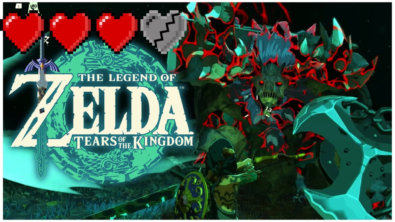 Fighting Armored Gloom Lynel With Four Hearts | Let's Play Tears of The Kingdom #19
