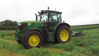 Silage 2019 - Round Bales - John Deere Fleet - Tom Drury Photography