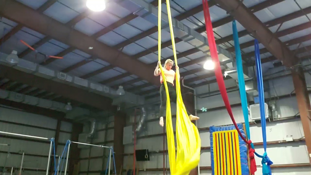Double 360 (Standard Wrap) on Aerial Silks
