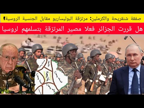 صفقة شنقريحة والكرملين مرتزقة البوليساريو مقابل الجنسية الروسية هذا هو تقرير المصير