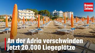 An der Adria verschwinden jetzt 20.000 Liegeplätze | krone.tv NEWS