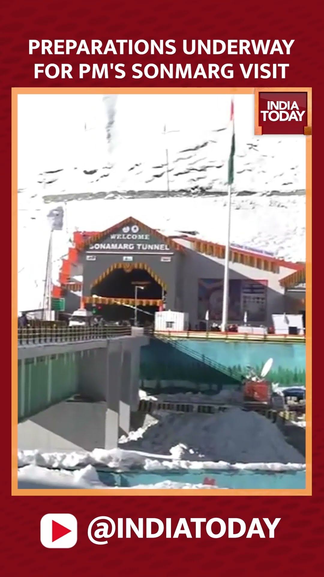 Ganderbal J\u0026k Preparations Underway For PM Narendra Modi’s Sonmarg Visit