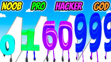 Digit Shooter! - NOOB vs PRO vs HACKER vs GOD
