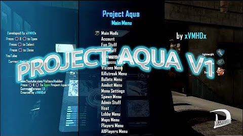[PS3] Project Aqua V1 Black Ops 2 GSC Mod Menu [1.19]