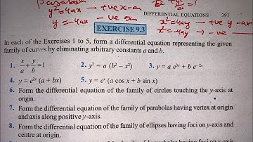 EX 9.3 Q1 TO Q12 SOLUTIONS OF DIFFERENTIAL EQUATIONS NCERT CHAPTER 9 CLASS 12th