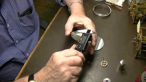The Village Clockmaker Clock repair tutorial. #19. Drilling a hole in a barometer glass.
