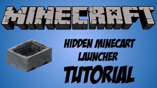 Minecraft Tutorial - Hidden Minecart Launcher