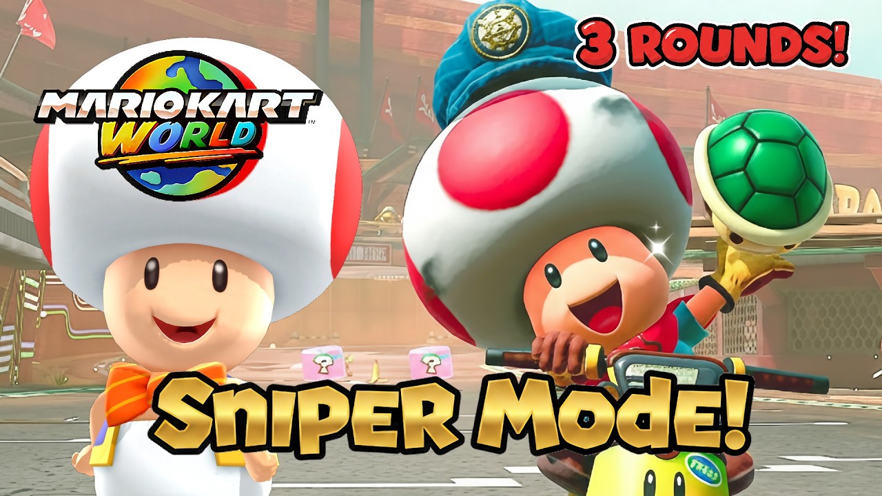 Mario Kart World Balloon Battle Engineer Toad Gameplay 3 Rounds