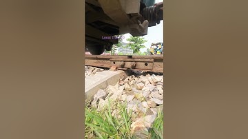 Loose Rail Line Joint, Train passed slowly. #train #railway #track #loose #shorts