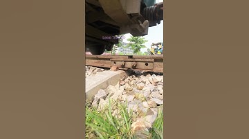 Loose Rail Line Joint, Train passed slowly. #train #railway #track #loose #shorts