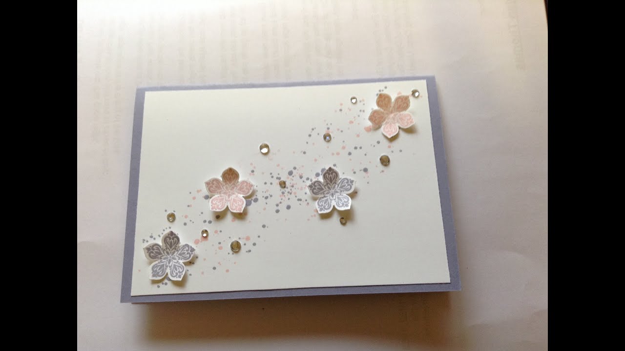 Stampin Up Gorgeous Grunge & Petite Petals tutorial - YouTube