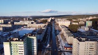 Первые попытки полетать на дроне над Полярными Зорями и окрестностями