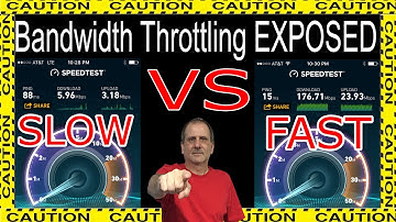 Internet Provider Bandwidth Throttling EXPOSED!