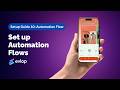 How to Setup Automation Flows in Evlop Mobile App Builder (Visual Editor Guide)