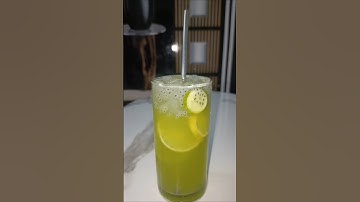 Cucumber lemonade 🥒 refreshment #shorts #asmr #drinks