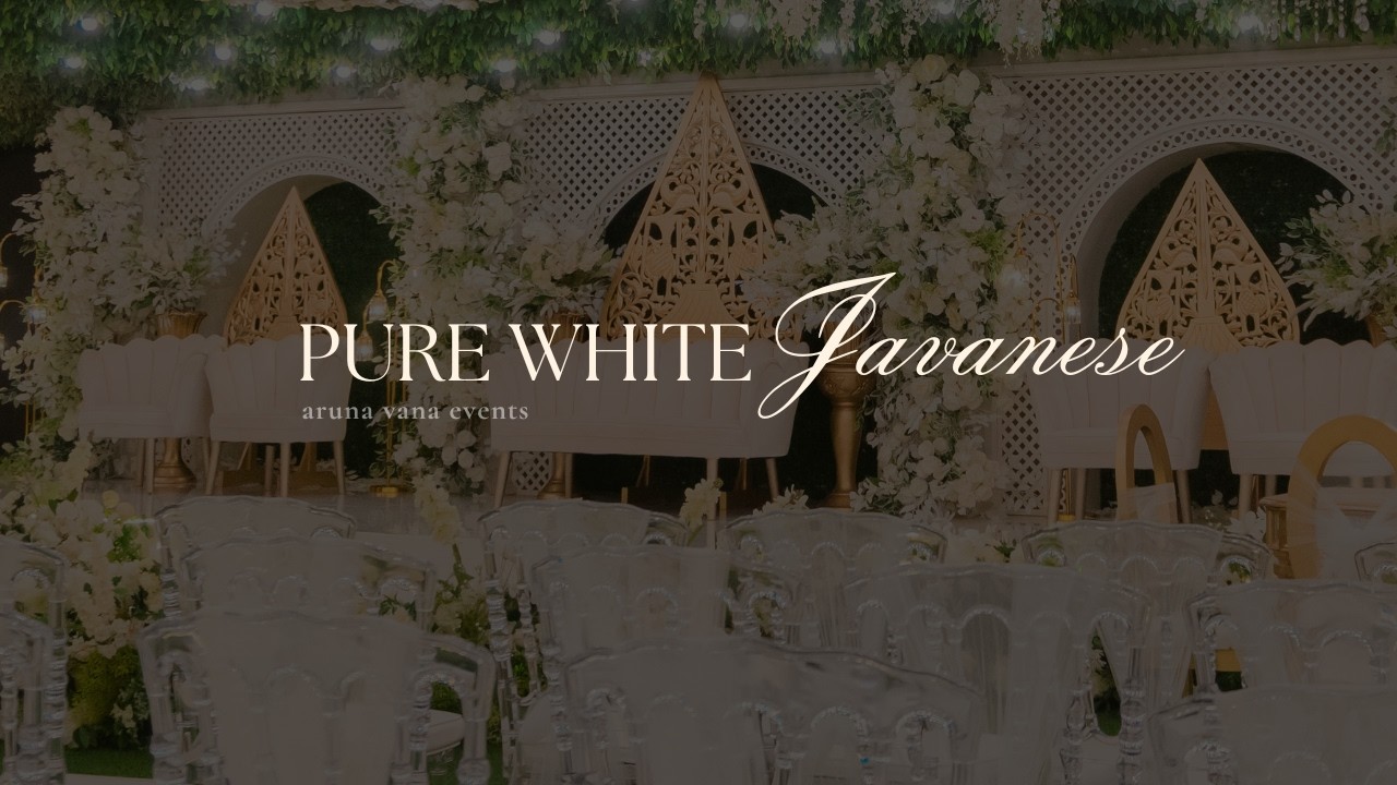Pelaminan Adat Jawa Modern — dekorasi wedding Aruna Vana Events Jakarta Selatan