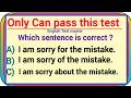 mixed english grammar test only can pass this test