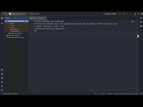 camelCase to snake_case (using Python) - YouTube
