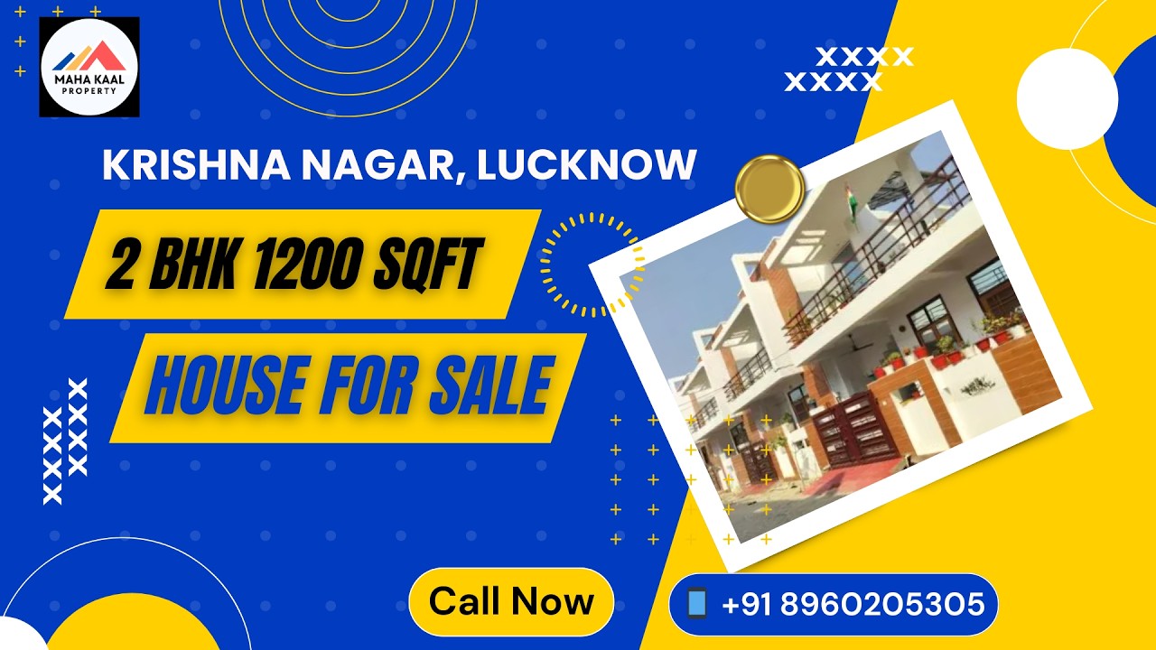 1250 Sqft Row House For Sale in Gated Society Near Krishna Nagar Lucknow | Ready to Move Home