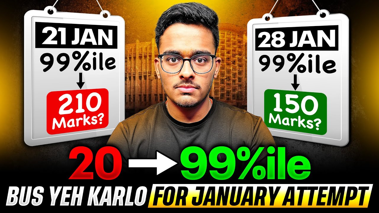 JEE Mains 2026: Strategy for 21,22,23,24 & 28 Jan Exam🔥| Last 7 Days ...