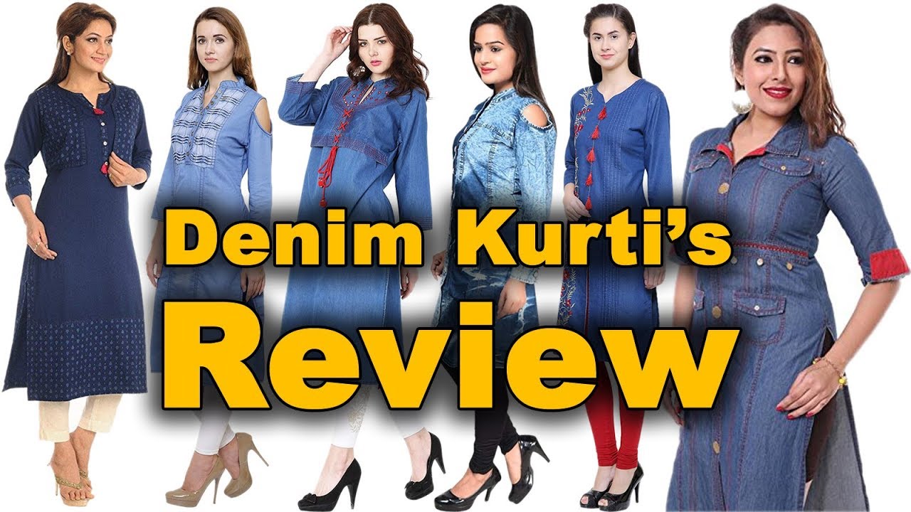 Ladies Denim Blue Knee Length Kurti, Size: S to XL at Rs 470 in New Delhi
