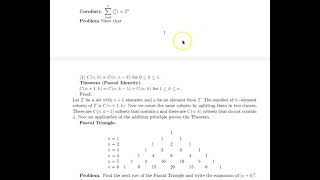 Math150 Section 6 4 Binomial Coefficients and Combinatorial Identities