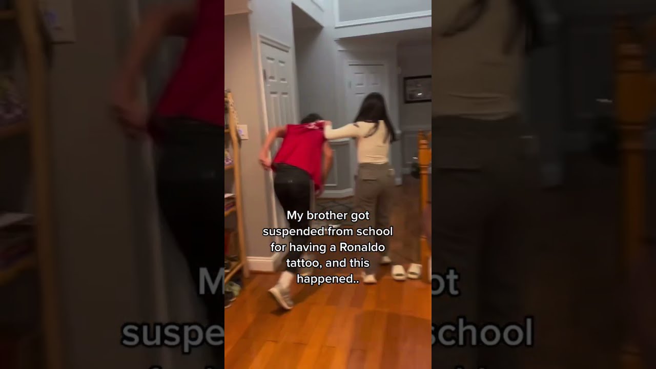 My Brother Got Suspended From School For Having A Ronaldo Tattoo And This Happened Shorts