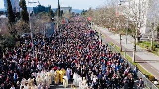 Massive protests hit the streets of Podgorica, Montenegro 🇲🇪